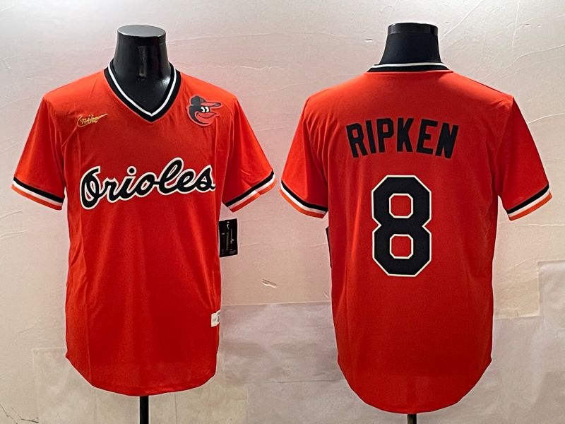 Men Baltimore Orioles 8 Ripken Orange Game Nike 2025 MLB Jersey style 4258